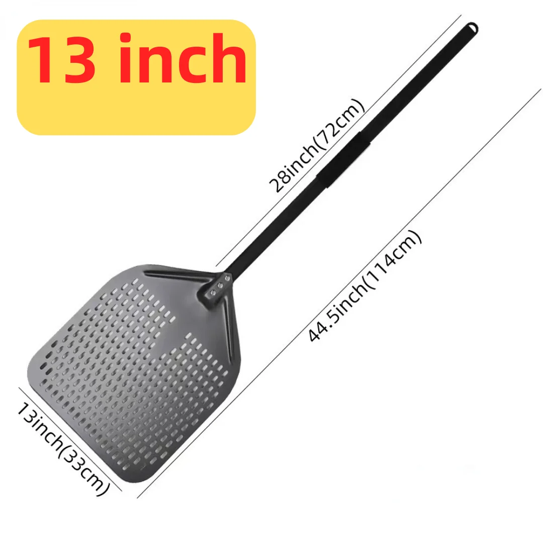 10 12 13 14 16 Inch Big Pizza Perforated Shovel Paddle Short Handle for Oven Turning Peel Kitchen Tools Nonstick Pizza Baking - Image 12