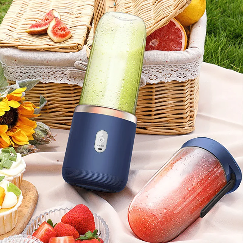 Portable Fruit Juice Blenders Summer Personal Electric Mini Bottle Home USB 6 Blades Juicer Cup Machine For Kitchen - Image 16