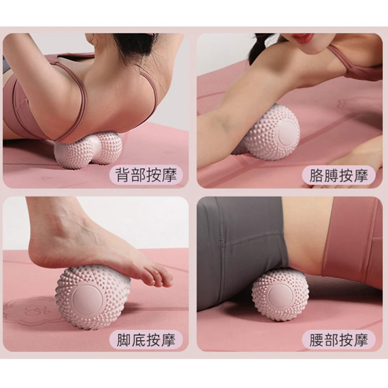 Peanut Massage Ball Double Lacrosse Balls Trigger Point Deep Tissue Exercise Arm Leg Back Muscle Massage Roller Yoga Fitness - Image 2