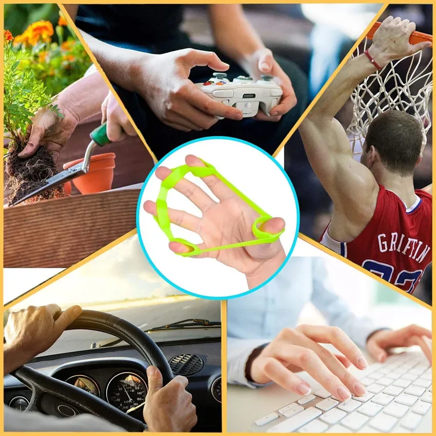 1/2pcs Hand Gripper Silicone Finger Expander Exercise Hand Grip Wrist Strength Trainer Finger Exercise Resistance Bands Fitness - Image 26