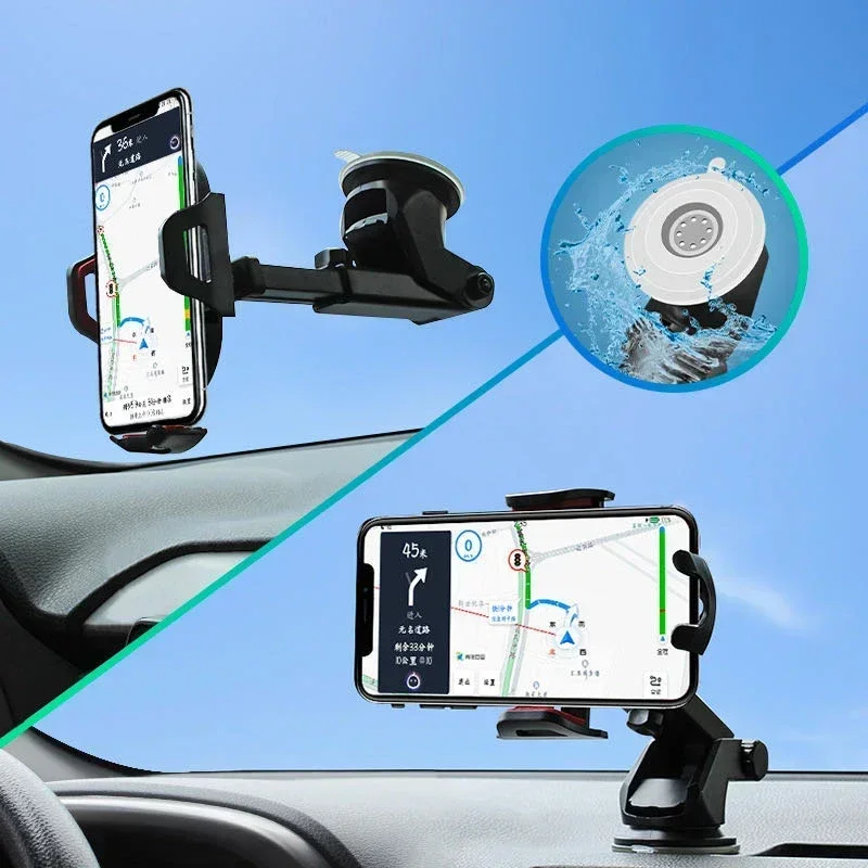 Universal 360° Car Phone Holder Cell Phone Stand With Sucker Smartphone Holder GPS Mount Suit For 4.7-6.8inch Car Mobile Support - Image 11
