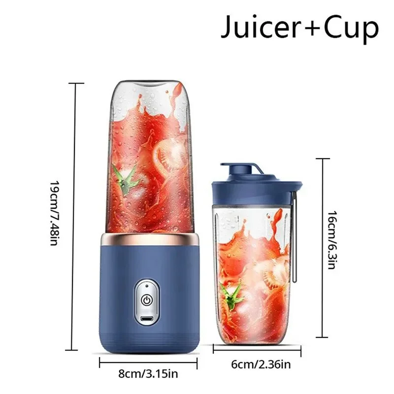 B82B-Portable Juicer Blending Cup Portable Small Juicer Home Fruit Juicer Smoothie Blender Mini Juice Blender Charging Juicer - Image 6