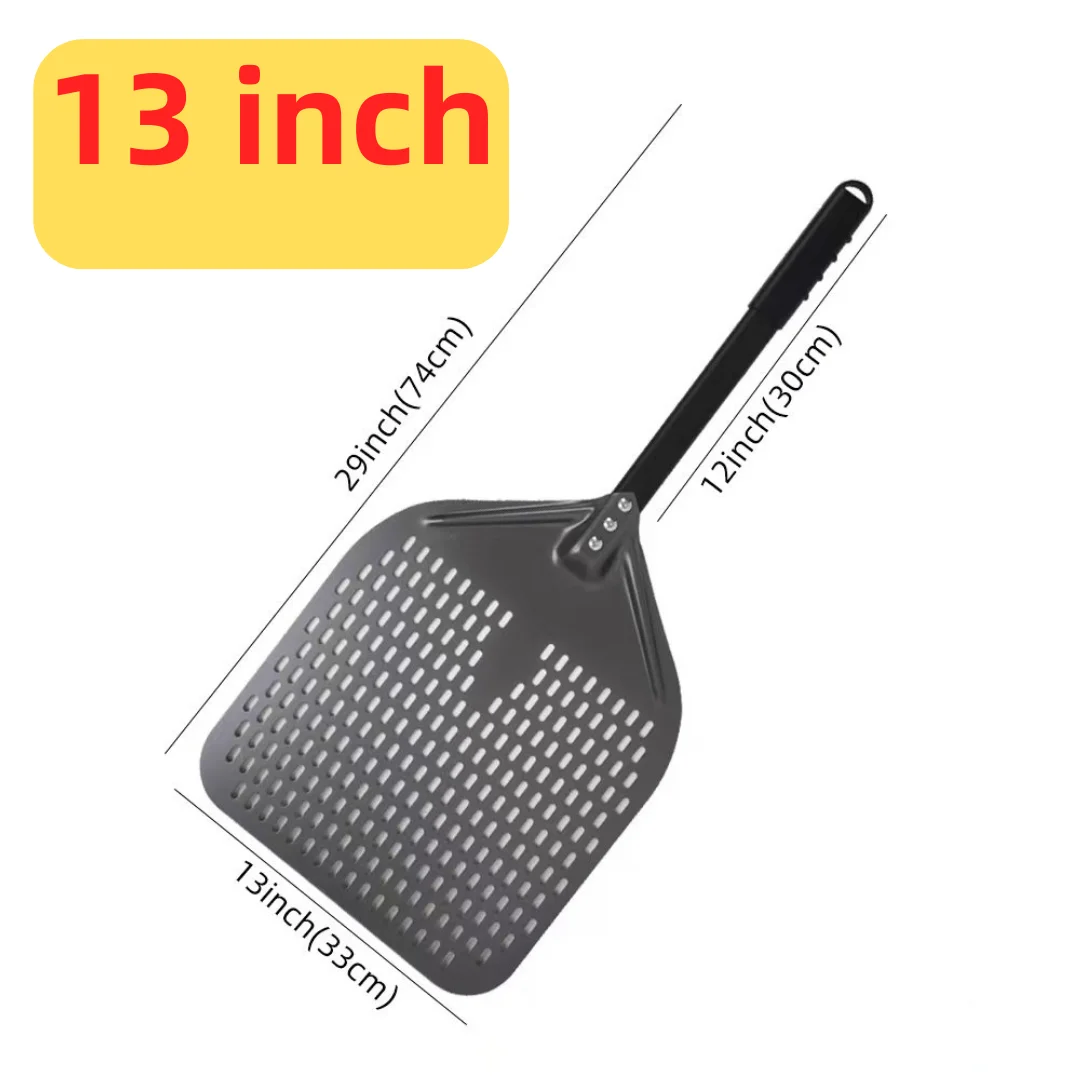10 12 13 14 16 Inch Big Pizza Perforated Shovel Paddle Short Handle for Oven Turning Peel Kitchen Tools Nonstick Pizza Baking - Image 21