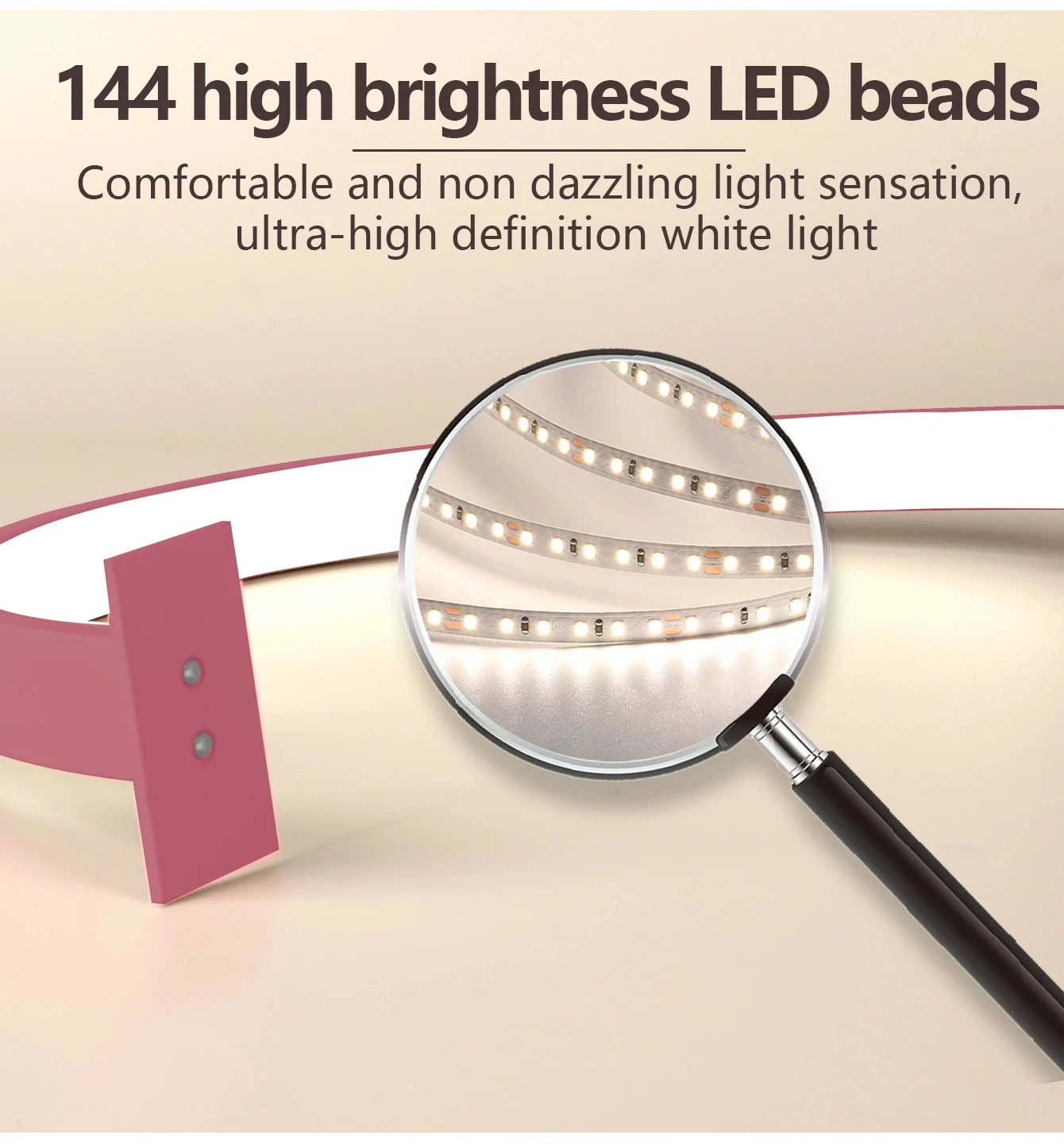 LED Nail Lamp Half Moon Beauty and Brightening Beauty Salon Desktop Lamp Eyelash Beauty Makeup Eye Care Nail Art Special Lights - Image 15