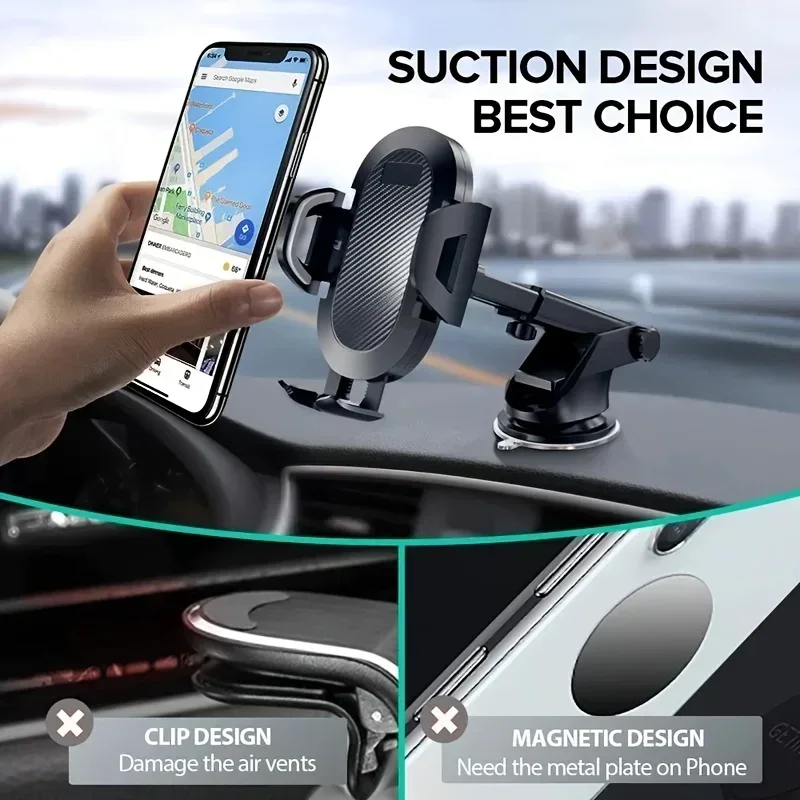 Universal 360° Car Phone Holder Cell Phone Stand With Sucker Smartphone Holder GPS Mount Suit For 4.7-6.8inch Car Mobile Support - Image 3