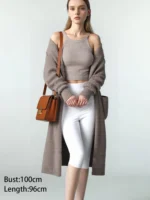 New Fashion Thicken Knitted Long Cardigan Sweater Women Autumn Winter Long Sleeve Sweater Coat Casual Loose Outwear