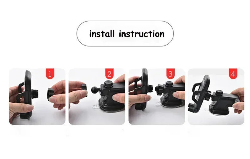 Universal 360° Car Phone Holder Cell Phone Stand With Sucker Smartphone Holder GPS Mount Suit For 4.7-6.8inch Car Mobile Support - Image 22