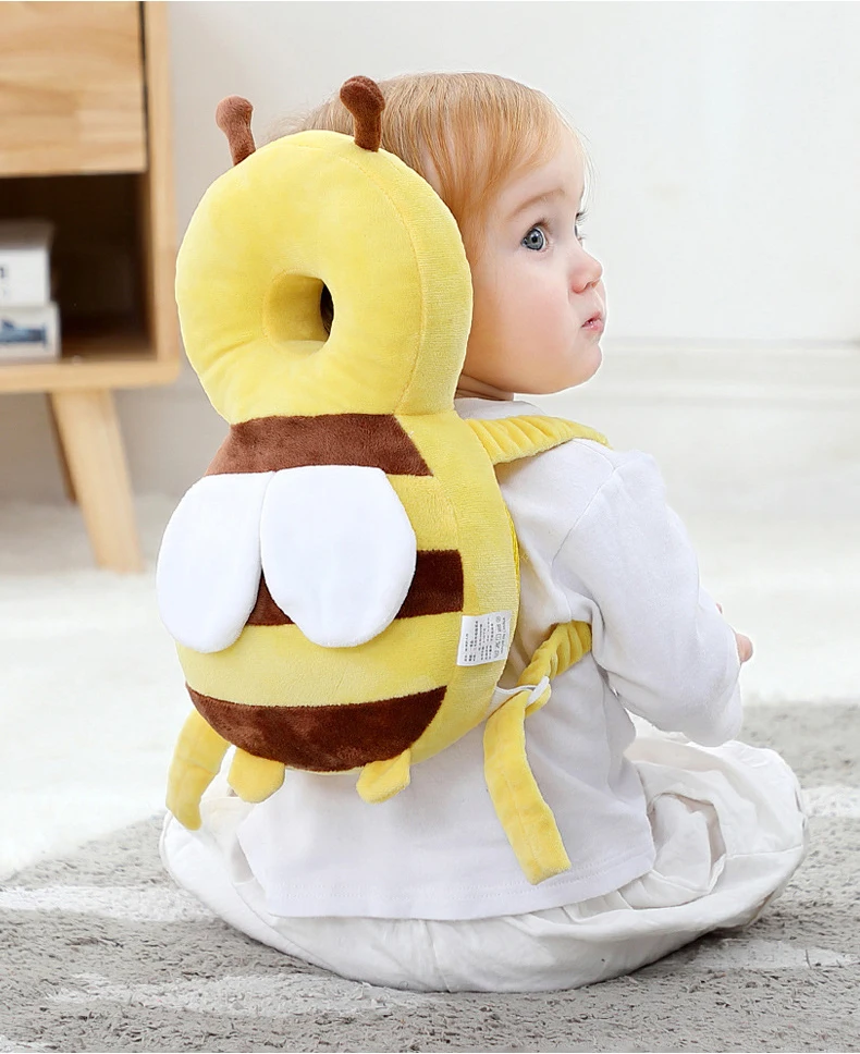 Head Back Protector Baby Protect Pillow Learn Walk Headgear Prevent Injured Safety Pad prevention Fall Cartoon Bee Kids Pillows - Image 13