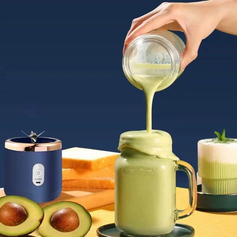 Portable Fruit Juice Blenders Summer Personal Electric Mini Bottle Home Usb 6 Blades Double Cup Juicer Machine For Kitchen - Image 6