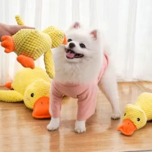 Cat Yellow Duck Dog Toy Plush For Small Dogs Golden Retriever Corgi Pet Toys Pet Companion Sleeping for Dogs Molar Chew Supplies