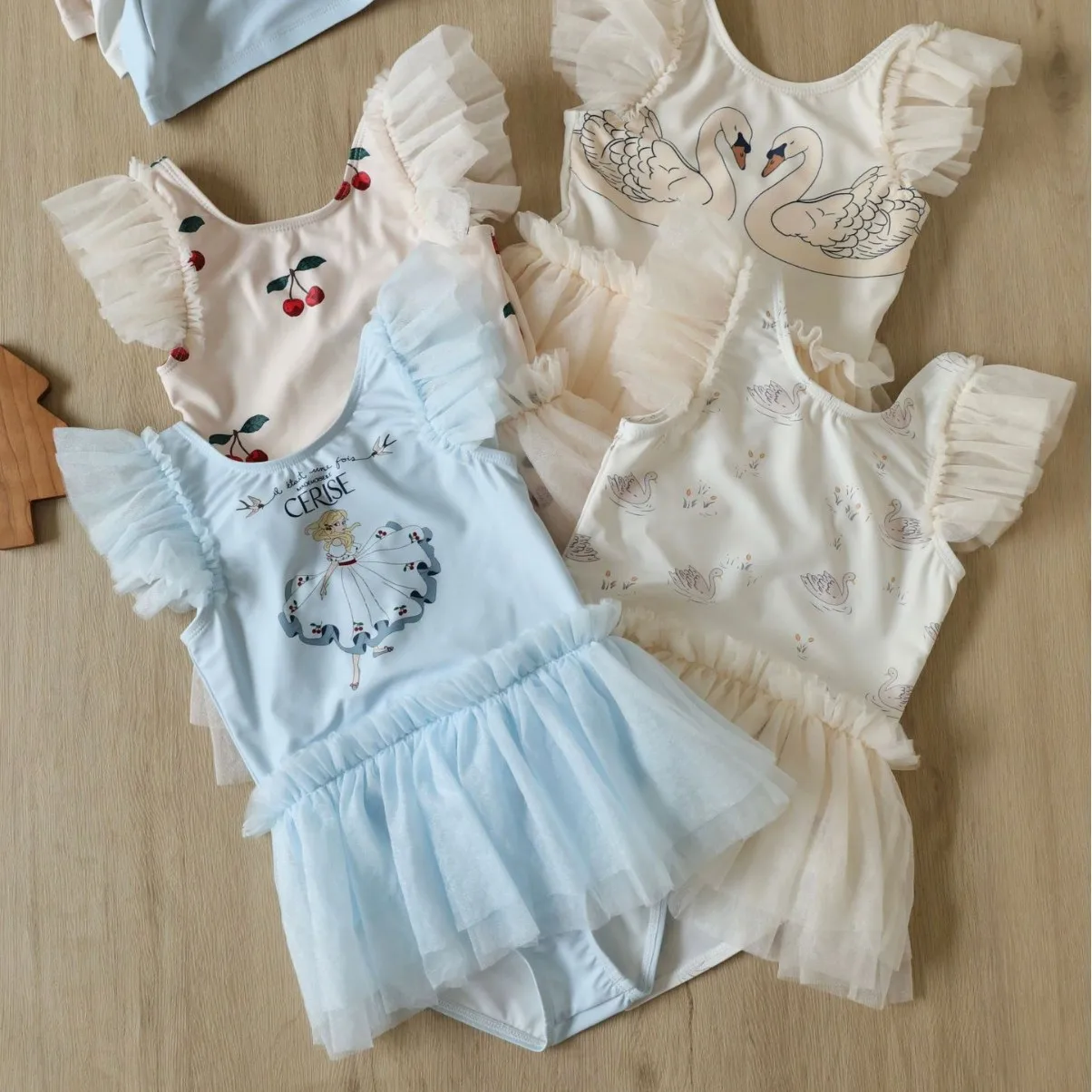 deer jonmi 2026 New Summer Toddlers Girls Princess Cute Swimwear Printed Backless Beach Bikini Children Two-piece Swimsuits - Image 5
