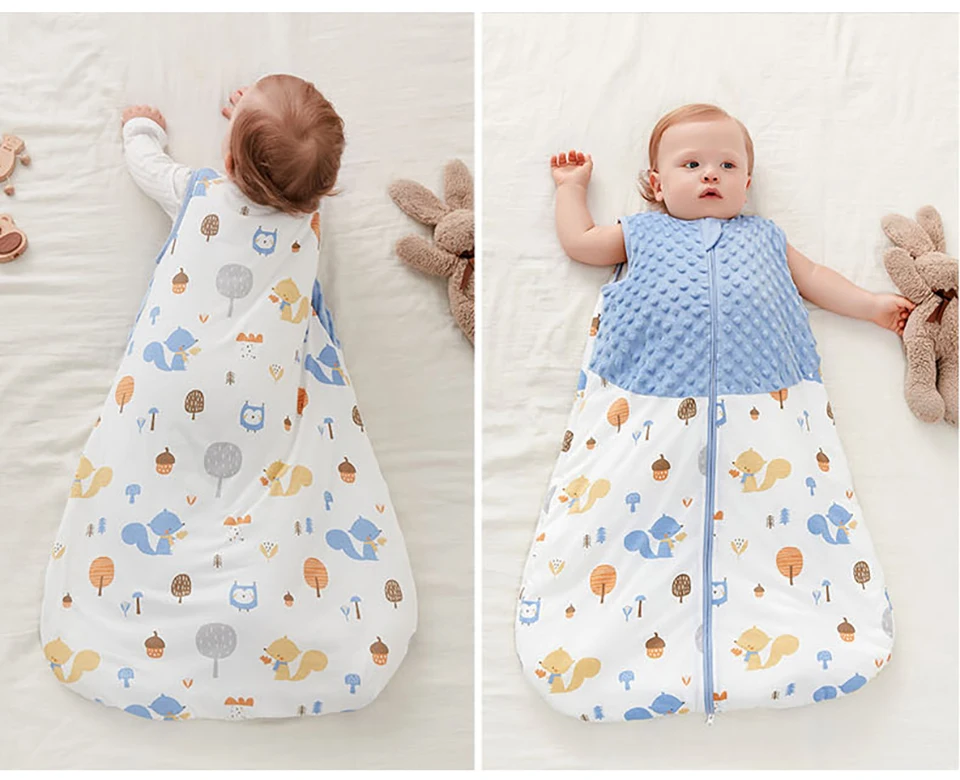 Baby Sleepsack 3-24Months Autumn Baby Sleeping Bag Blanket 1.5Tog Doudou Soft Feeling Starfish Shell Print Vest Style - Image 24