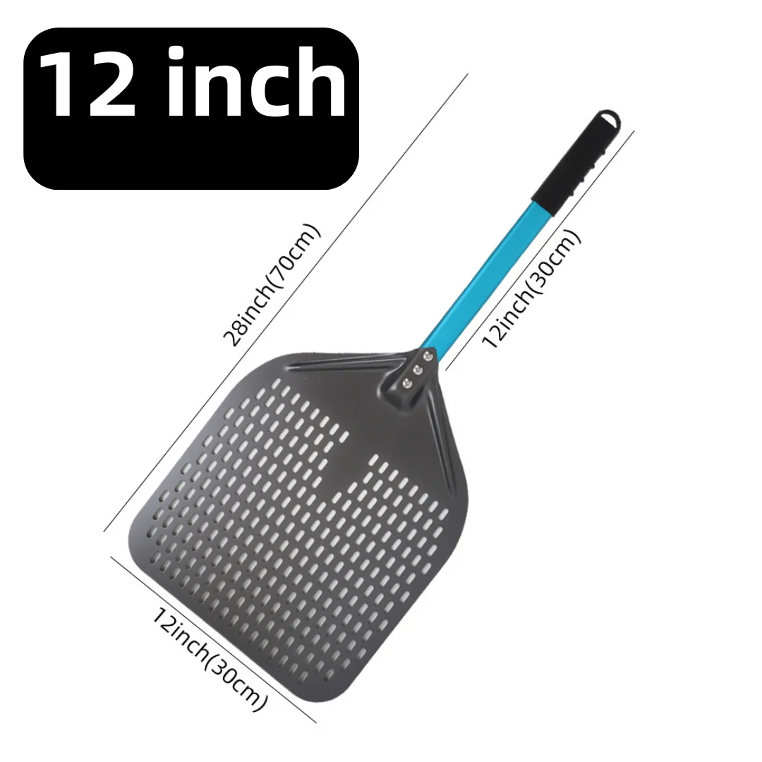 10 12 13 14 16 Inch Big Pizza Perforated Shovel Paddle Short Handle for Oven Turning Peel Kitchen Tools Nonstick Pizza Baking - Image 25