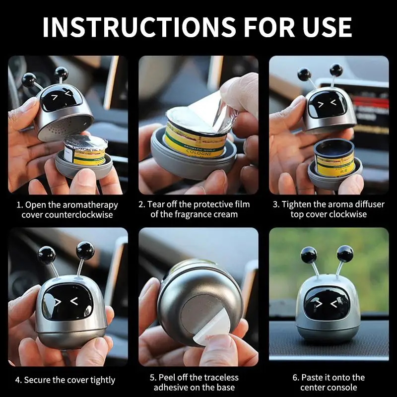 Car Air Freshener Auto Creative Anime Shaking Robot Air Vent Decoration Center Console Outlet Aromatherapy Automotive Interior - Image 33