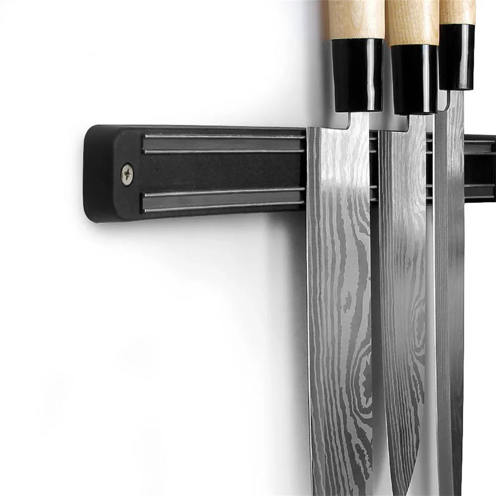 13 Inch Magnetic Knife Holder Wall Mounted Stainless Steel Magnetic Knife Strip Strong Powerful Knifes Rack Storage Kitchen Bar - Image 14