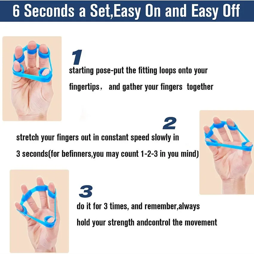 1/2pcs Hand Gripper Silicone Finger Expander Exercise Hand Grip Wrist Strength Trainer Finger Exercise Resistance Bands Fitness - Image 25