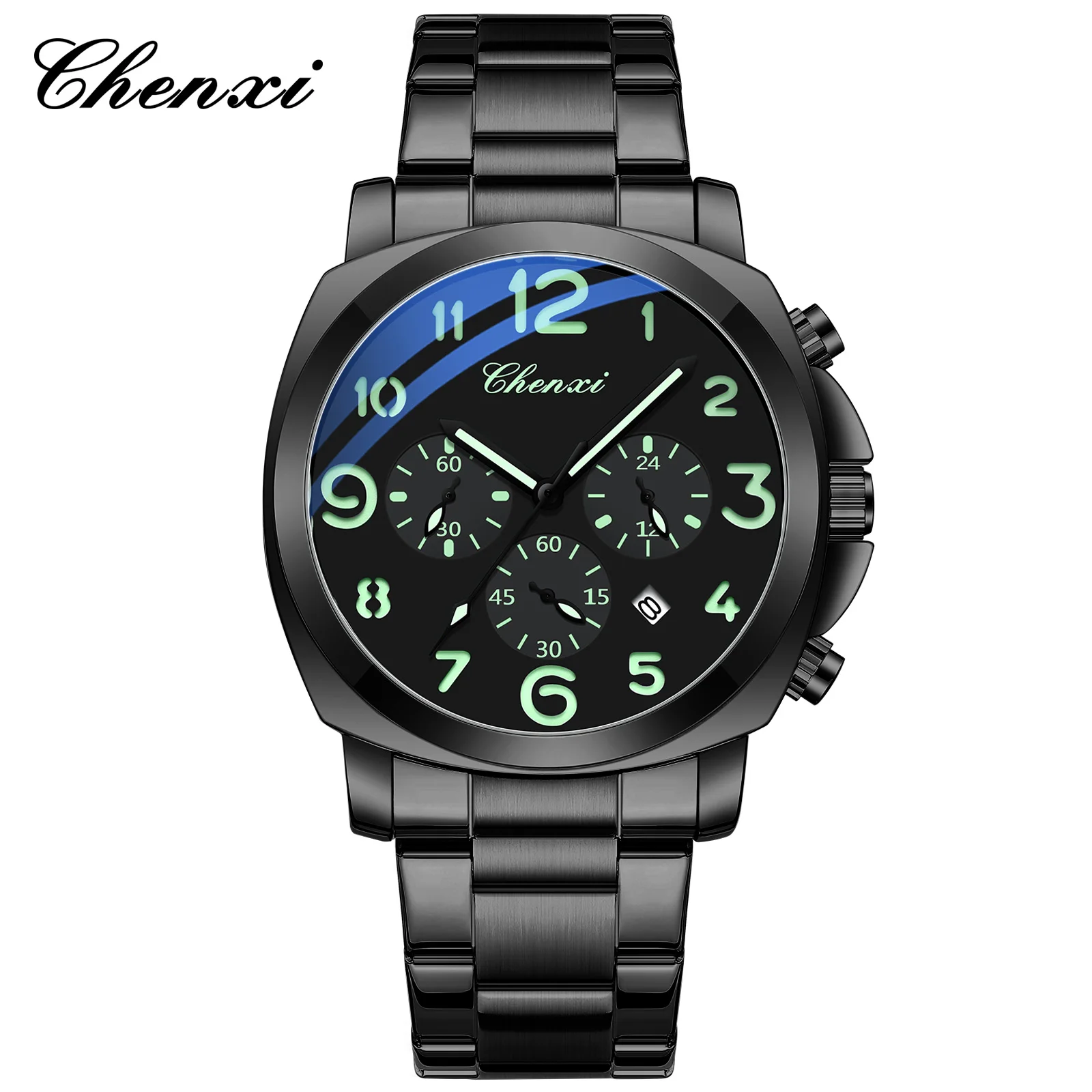 CHENXI Men Watches Stainless Steel Analog Quartz Sport Watches for Man Waterproof Business Classic Design Date Wrist Watch - Image 8