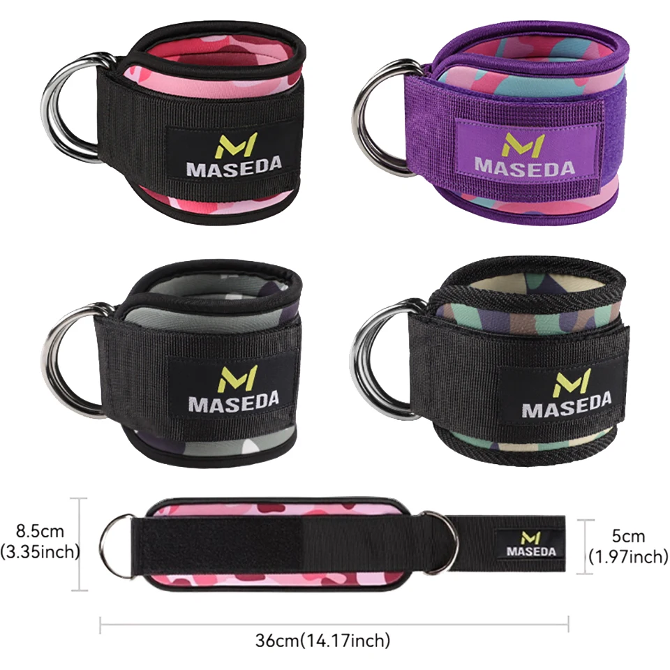 Adjustable Fitness Ankle Straps D-Ring Support Cuffs Gym Leg Strength Workouts Pulley With Buckle Sports Guard Safety Abductors - Image 6