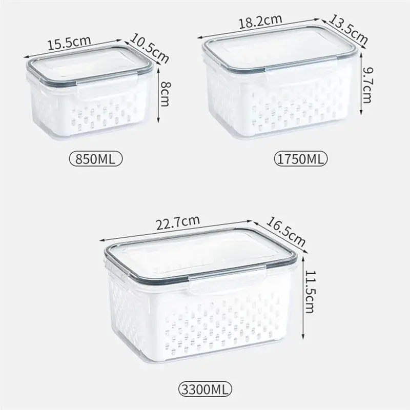 1/2/3pcs Refrigerator Storage Box Fridge Organizer - Image 6