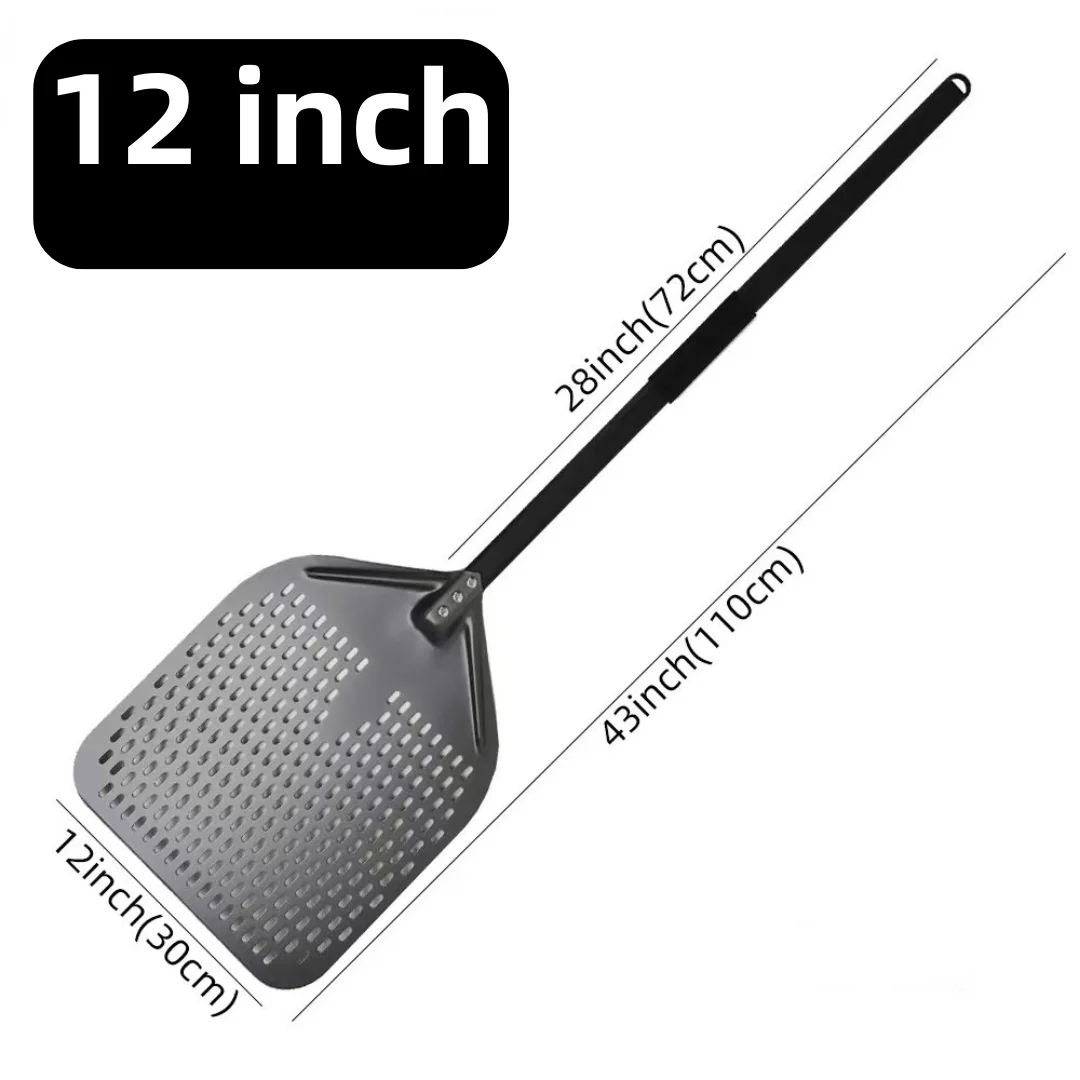 10 12 13 14 16 Inch Big Pizza Perforated Shovel Paddle Short Handle for Oven Turning Peel Kitchen Tools Nonstick Pizza Baking - Image 8