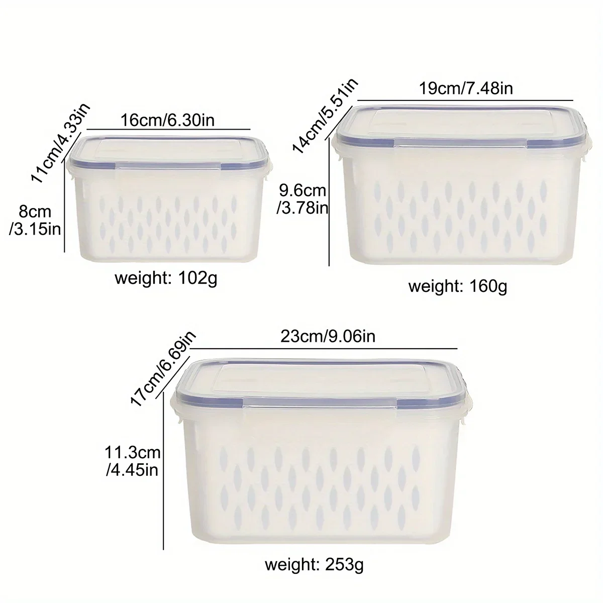 1/2/3pcs Refrigerator Storage Box Fridge Organizer - Image 15