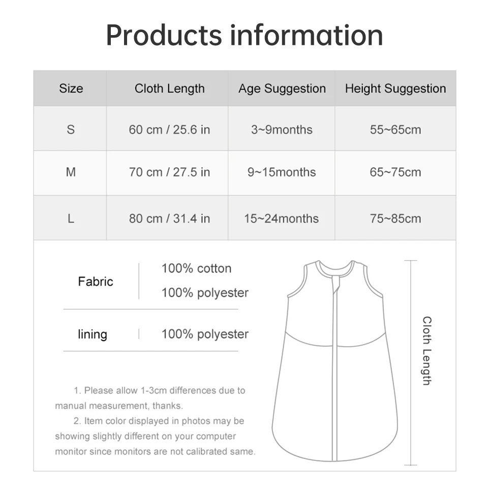 Baby Sleepsack 3-24Months Autumn Baby Sleeping Bag Blanket 1.5Tog Doudou Soft Feeling Starfish Shell Print Vest Style - Image 6