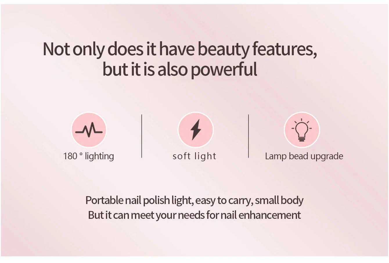 LED Nail Lamp Half Moon Beauty and Brightening Beauty Salon Desktop Lamp Eyelash Beauty Makeup Eye Care Nail Art Special Lights - Image 12
