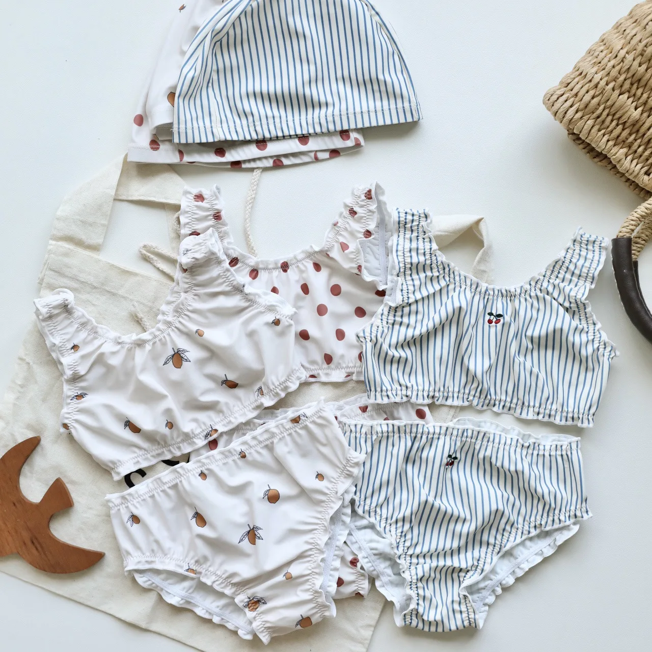 deer jonmi 2026 New Summer Toddlers Girls Princess Cute Swimwear Printed Backless Beach Bikini Children Two-piece Swimsuits - Image 3