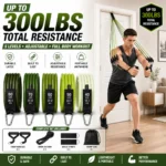 Heavy Duty 136KG/300LBS Resistance Bands Set