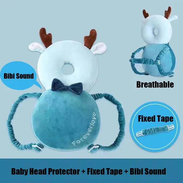Head Back Protector Baby Protect Pillow Learn Walk Headgear Prevent Injured Safety Pad prevention Fall Cartoon Bee Kids Pillows - Image 8