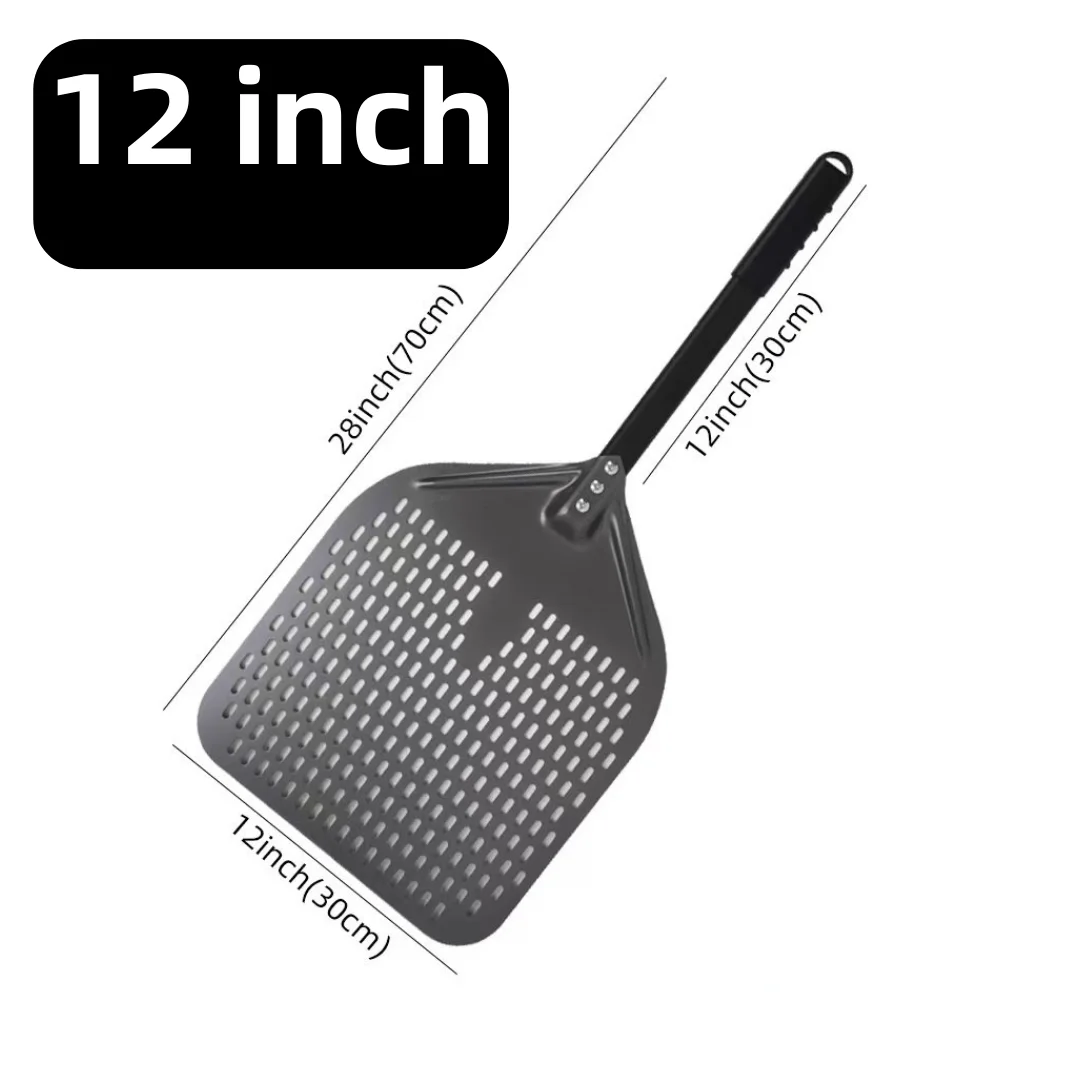 10 12 13 14 16 Inch Big Pizza Perforated Shovel Paddle Short Handle for Oven Turning Peel Kitchen Tools Nonstick Pizza Baking - Image 26