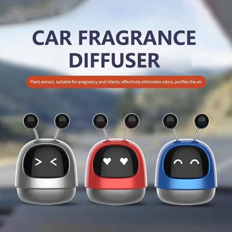 Car Air Freshener Auto Creative Anime Shaking Robot Air Vent Decoration Center Console Outlet Aromatherapy Automotive Interior - Image 2