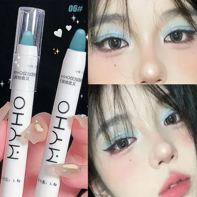 Glitter Chameleon Pink Eye Shadow Pen Lying Silkworm Highlighter Eye Head Brightening White Pearlescent Eyeliner Pencil Makeup - Image 12
