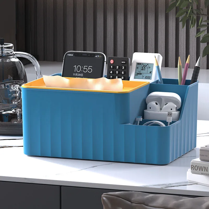 6-Section Desk Organizer - Multifunctional Plastic Storage - Image 2