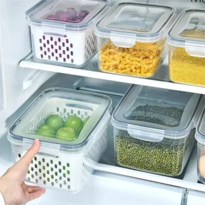 1/2/3pcs Refrigerator Storage Box Fridge Organizer
