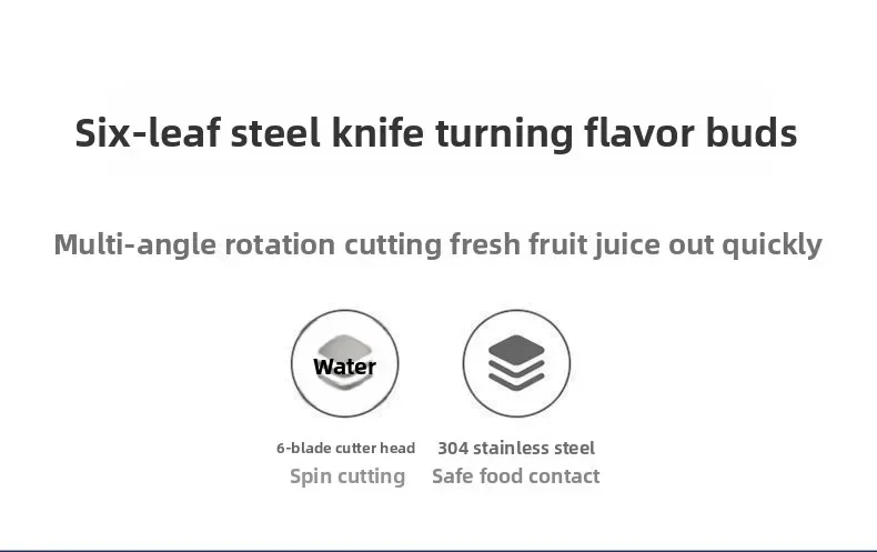 Portable Fruit Juice Blenders Summer Personal Electric Mini Bottle Home Usb 6 Blades Double Cup Juicer Machine For Kitchen - Image 11