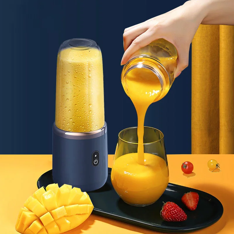 Portable Fruit Juice Blenders Summer Personal Electric Mini Bottle Home USB 6 Blades Juicer Cup Machine For Kitchen - Image 11