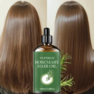 YUITIKUE Rosemary Hair Oil, 100ml Natural Essential Oil for Scalp & Hair Care, Nourishing Treatment