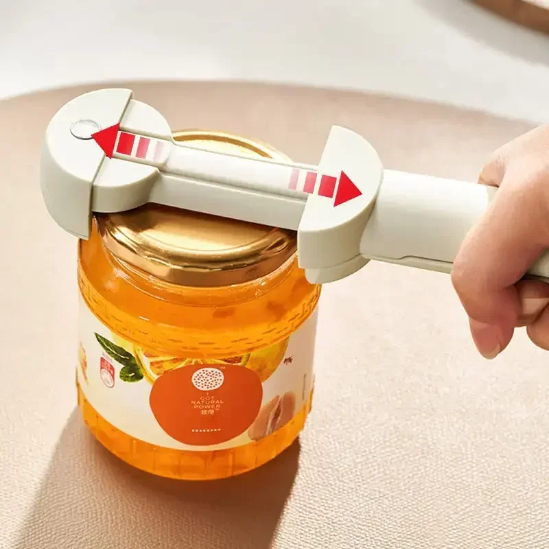2.5-9.5cm Adjustable Lid Multifunctional Retractable Bottle Opener Stainless Steel Can Opener Wine Beer Opener Kitchen Gadget - Image 2
