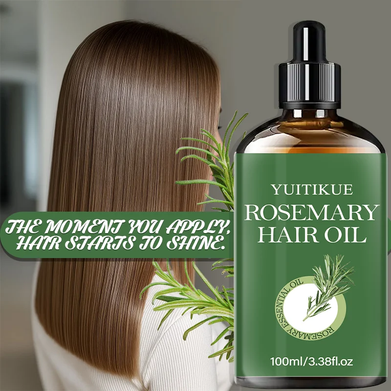 YUITIKUE Rosemary Hair Oil, 100ml Natural Essential Oil for Scalp & Hair Care, Nourishing Treatment - Image 13