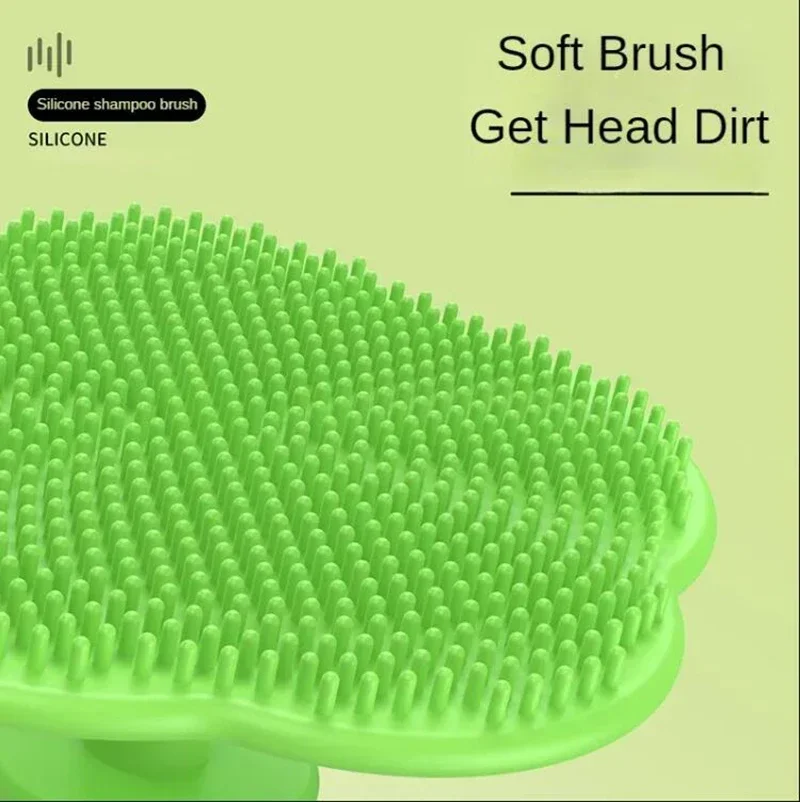 Baby Care Accessories Fetal Head Fat Comb Infant Bathing Soft Comb Newborn Hair Cleaning Supplies Infant Silicon Head Massager - Image 2