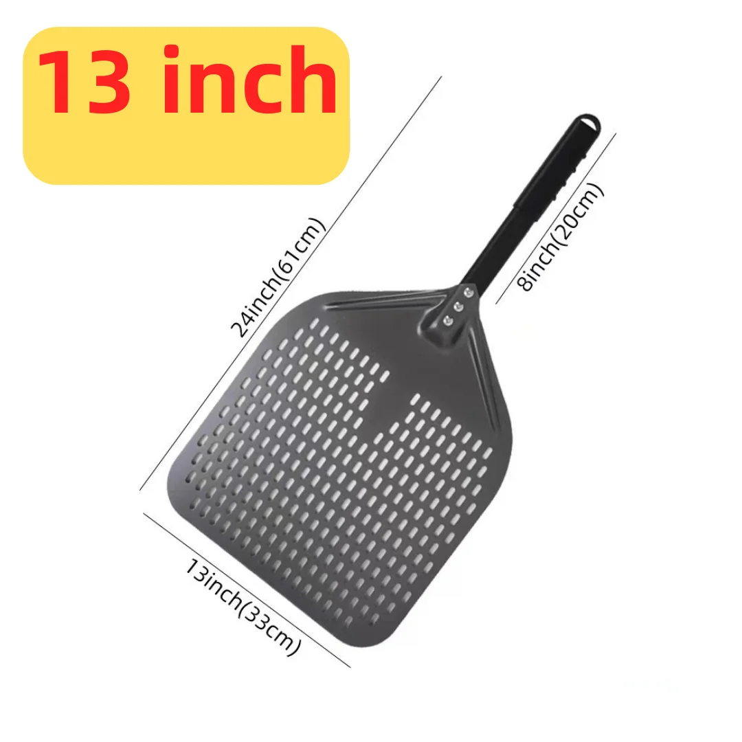 10 12 13 14 16 Inch Big Pizza Perforated Shovel Paddle Short Handle for Oven Turning Peel Kitchen Tools Nonstick Pizza Baking - Image 22