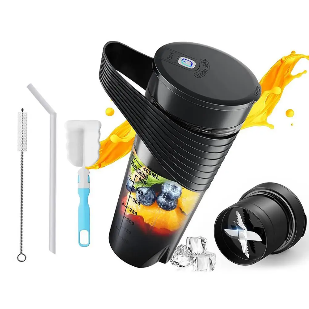 Portable Blender Bottle Electric 6 Blades Multifunction Juice Blender Fresh Juice Smoothie Blender Ice CrushCup Food Processor - Image 10