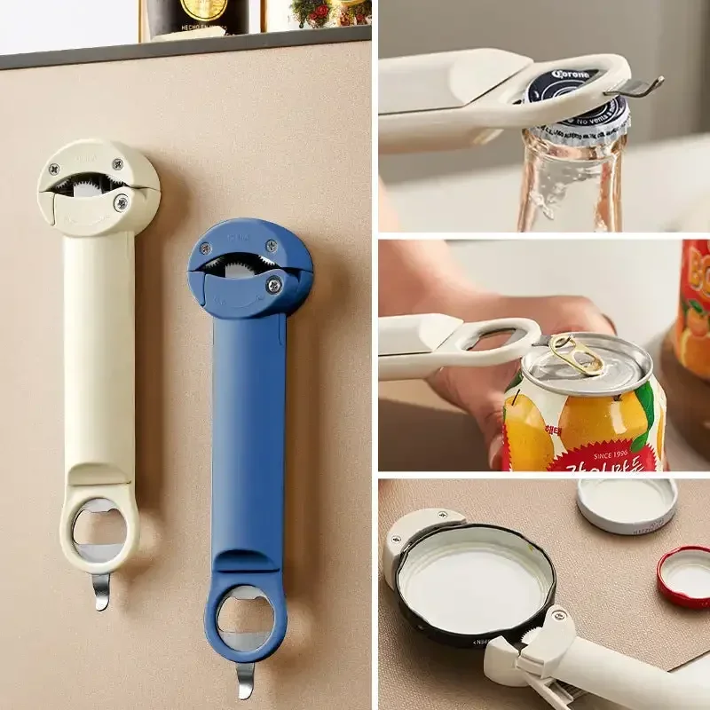 2.5-9.5cm Adjustable Lid Multifunctional Retractable Bottle Opener Stainless Steel Can Opener Wine Beer Opener Kitchen Gadget - Image 5