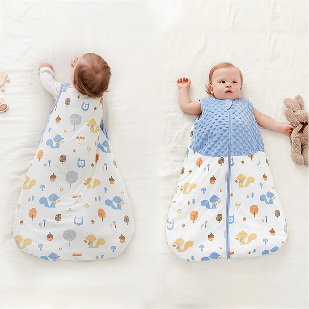 Baby Sleepsack 3-24Months Autumn Baby Sleeping Bag Blanket 1.5Tog Doudou Soft Feeling Starfish Shell Print Vest Style - Image 2