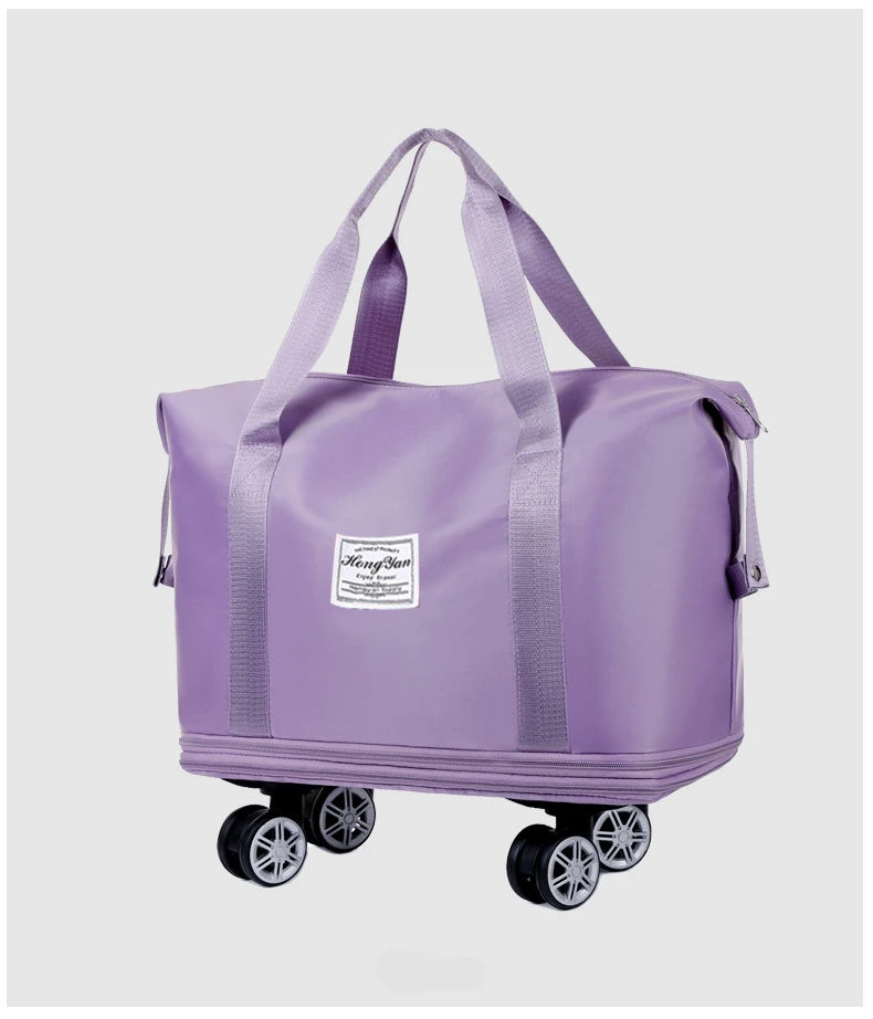 Universal wheel expandable luggage Large capacity travel fitness bag - Image 30