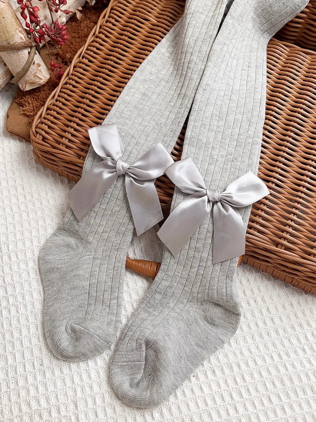 4pairs Toddler Girls Bow Decor Tights - Image 6