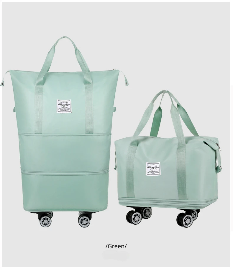 Universal wheel expandable luggage Large capacity travel fitness bag - Image 32