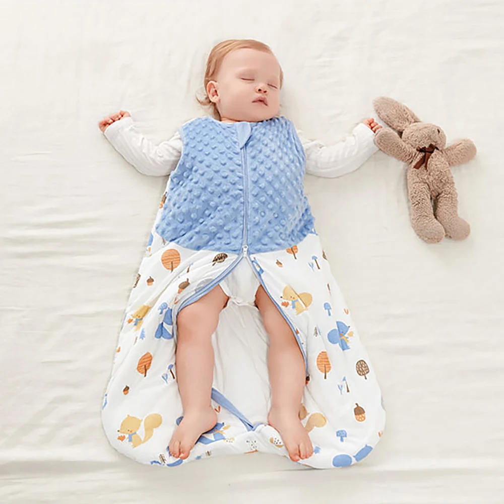Baby Sleepsack 3-24Months Autumn Baby Sleeping Bag Blanket 1.5Tog Doudou Soft Feeling Starfish Shell Print Vest Style - Image 3