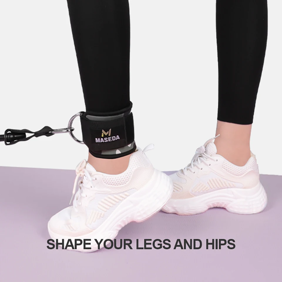 Adjustable Fitness Ankle Straps D-Ring Support Cuffs Gym Leg Strength Workouts Pulley With Buckle Sports Guard Safety Abductors - Image 5
